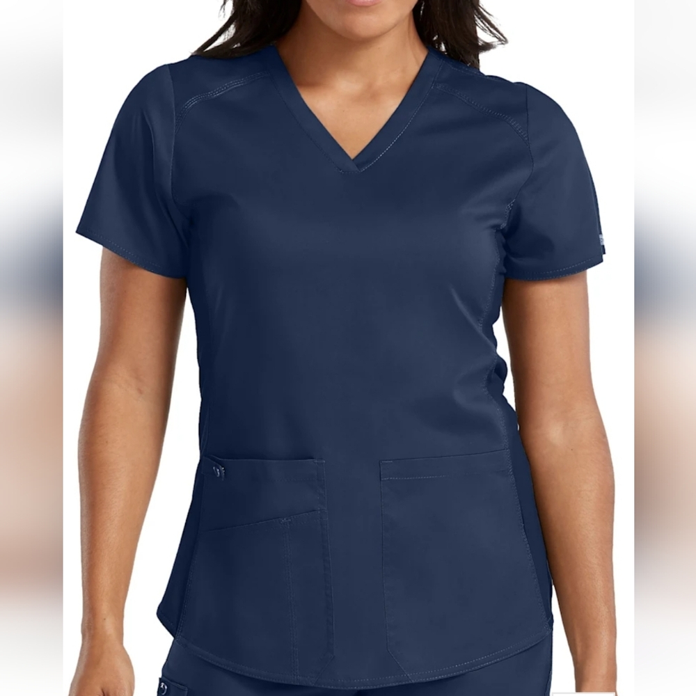 Large Navy Blue Scrub Top